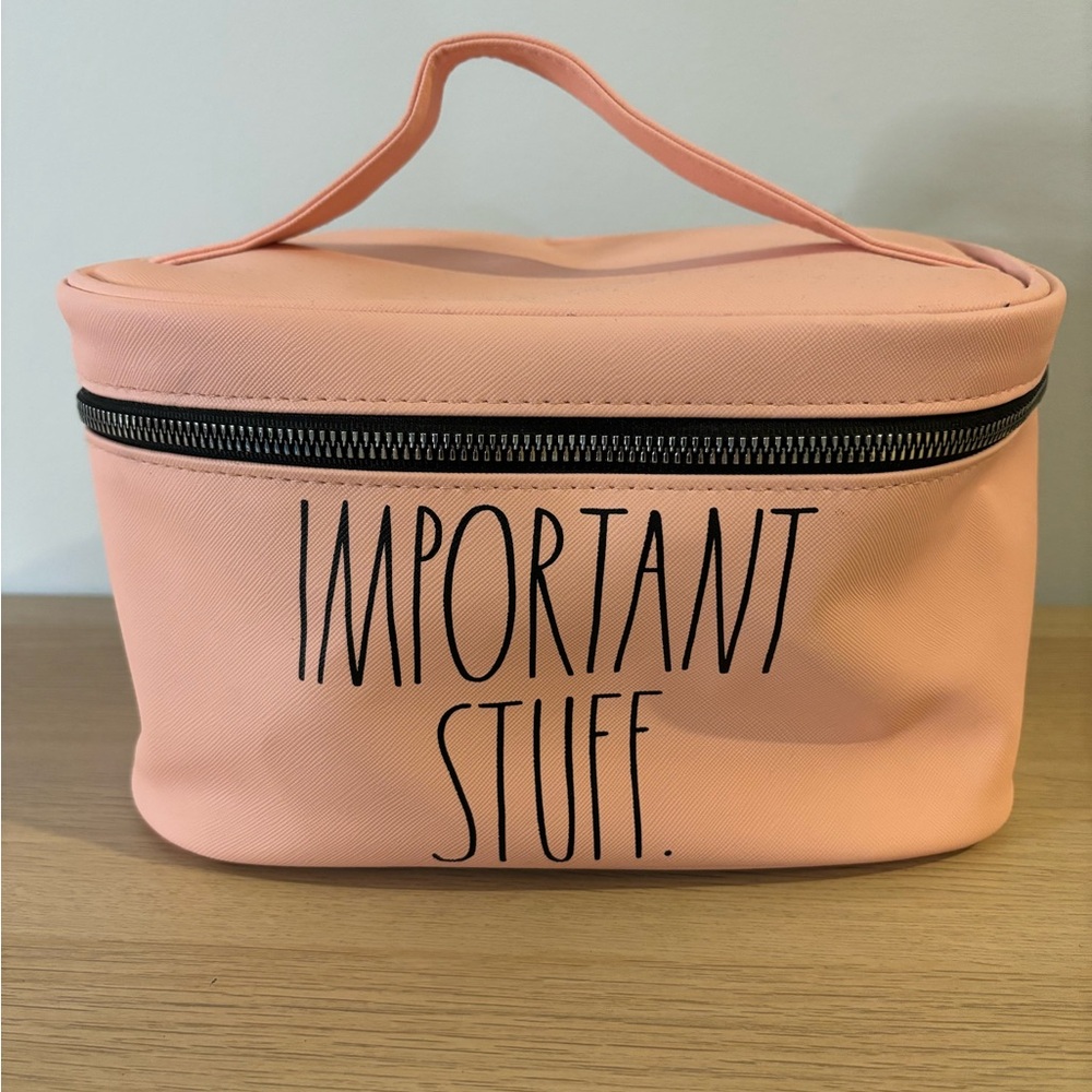 Rae Dunn Pink Makeup Bag